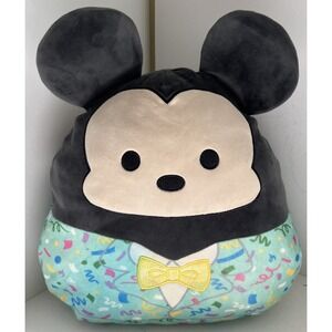 Squishmallow New Year Confetti Tuxedo Celebration Mickey Mouse 14" Disney‎